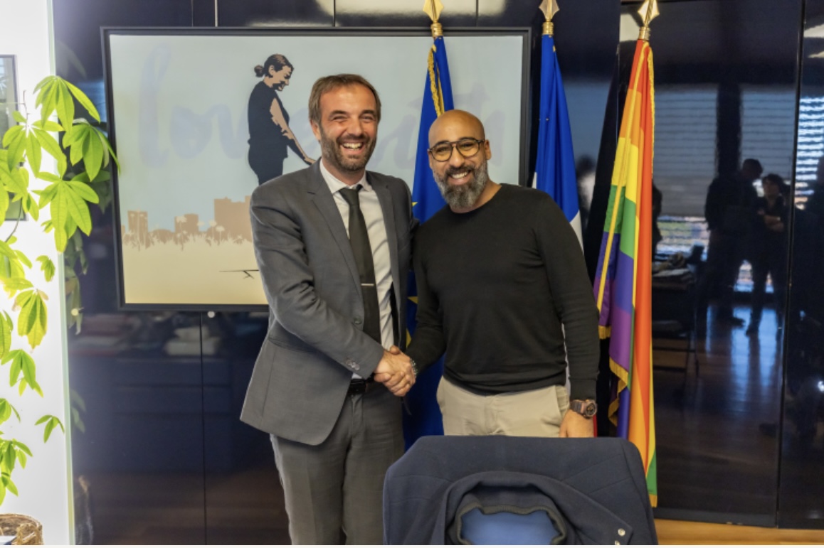 Rétrospective 2023 : rencontre avec le maire de Montpellier Michaël Delafosse pour supporter nos projets.