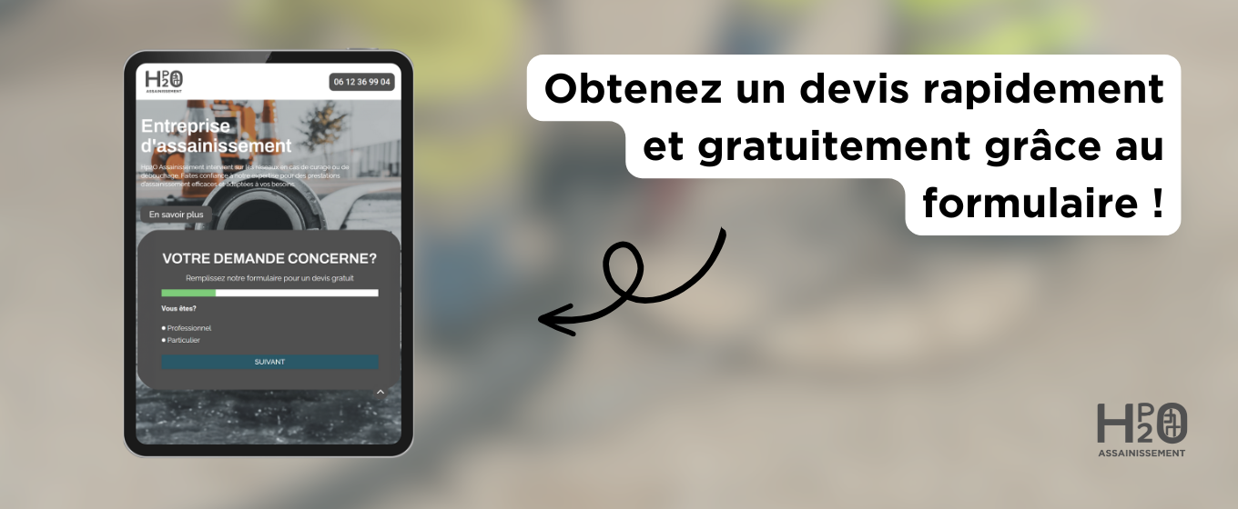 Découvrez nos services d'assainissement avec notre filiale Hp2O Assainissement !